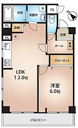 ダイアパレス千歳 1LDKの間取図画像