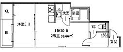 PROSPERITA I 1LDKの間取図画像