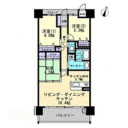 アルファステイツ西の土居 3LDKの間取図画像