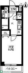 タイムズスクエア 1Kの間取図画像