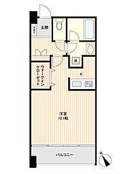 アーバンフラッツ榴岡 ワンルームの間取図画像