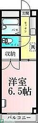 日成ヴィバーチェONE 1Kの間取図画像