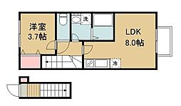 ピエラ 1LDKの間取図画像