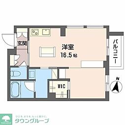 アンシャンテ長町南 ワンルームの間取図画像