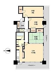 RESIDIATOWERSENDAI 3LDKの間取図画像