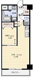 アークデュオ仙台宮町 1LDKの間取図画像