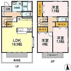 物件の間取り
