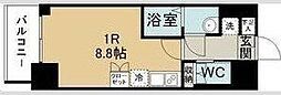 アーバンレジデンス二日町 ワンルームの間取図画像