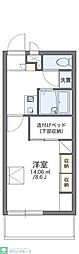 レオパレス長町南 1Kの間取図画像
