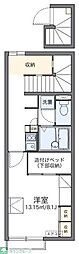 レオパレス美田園東 1Kの間取図画像