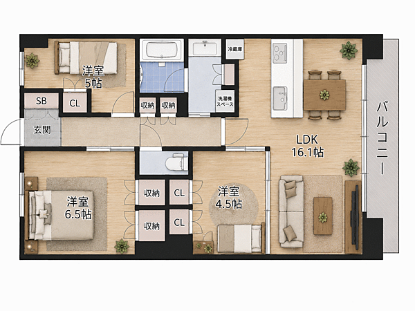 間取りを拡大表示
