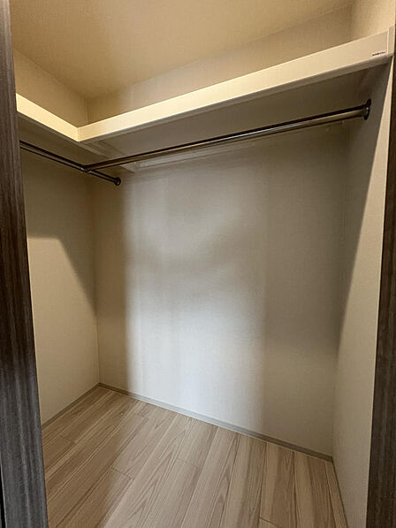 洋室のウォークインクローゼット