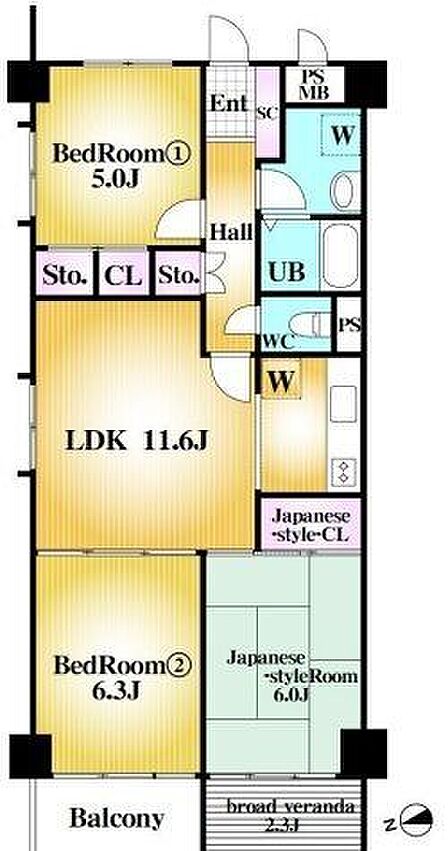 3LDK 間取り
