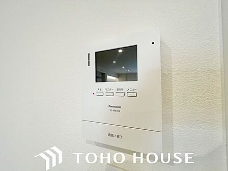 「見える安心」をカタチにしました。誰が来てもわかる様にモニター付きインターホンを設置。
