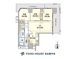 プレミスト泉レジデンス 3LDKの間取図画像