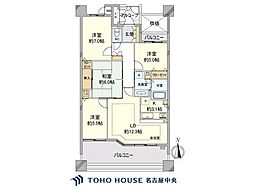 アザレアガーデン中村 4LDKの間取図画像