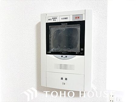 「見える安心」をカタチにしました。誰が来てもわかる様にモニター付きインターホンを設置。