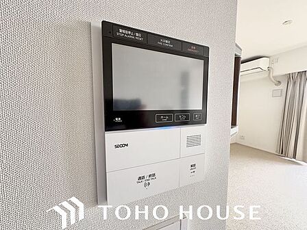 防犯対策にもなるモニター付インターホン設置。