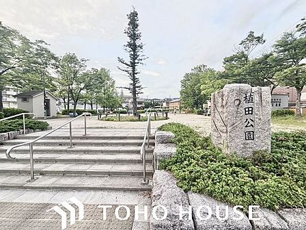 植田公園 650m