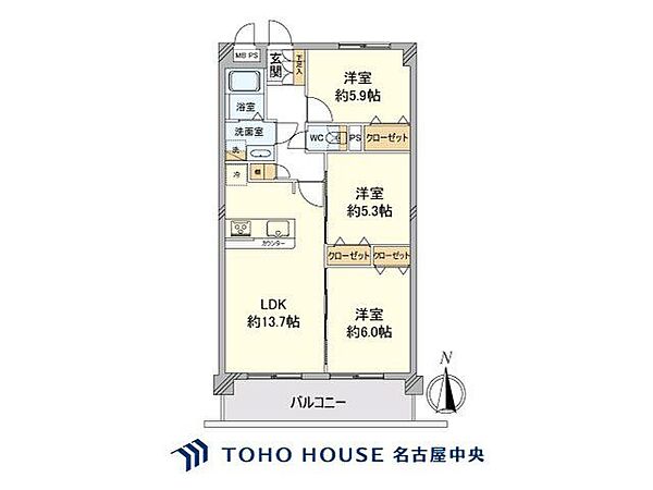 間取りを拡大表示