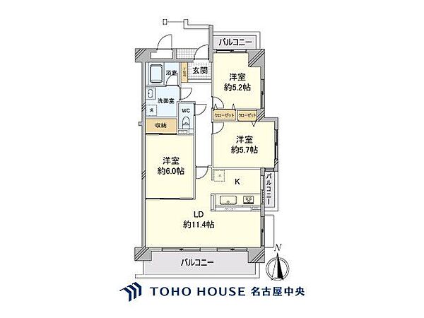 間取りを拡大表示