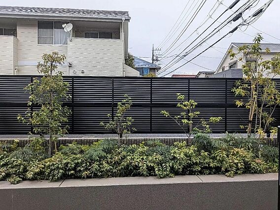 バルコニーから...