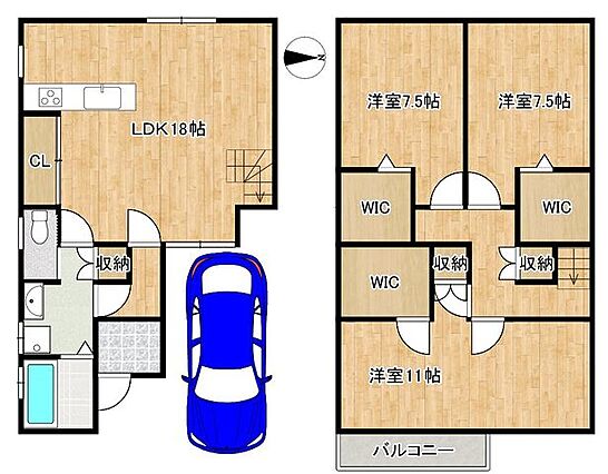 【間取図】LD...