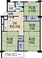 石原住宅C棟4階630万円