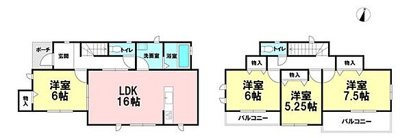間取りを拡大表示