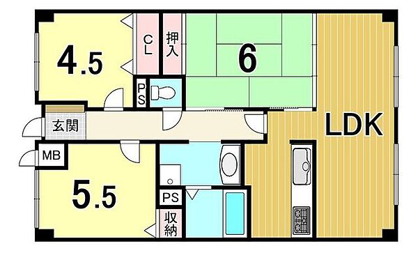 間取りを拡大表示