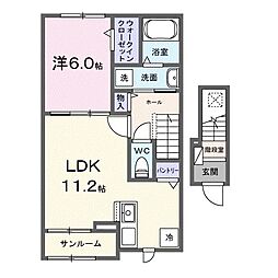 湘南シティコート 1LDKの間取図画像