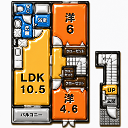 シャン・ド・フルール 2LDKの間取図画像