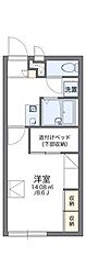 レオパレスリトルアイランド 1Kの間取図画像