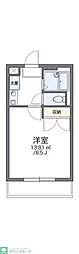 レオパレスゴールドレジデンスARK 1Kの間取図画像