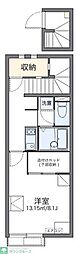 レオネクストサンライズ富岡3 1Kの間取図画像