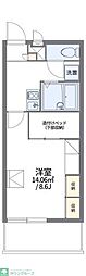 レオパレスエコミックユー 1Kの間取図画像