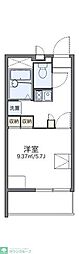 レオパレス天大南 1Kの間取図画像