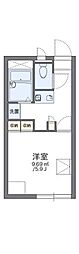 レオパレス・アピテA 1Kの間取図画像