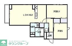 GRANDHILLSけやき 2LDKの間取図画像