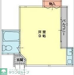 KABEホームズ2 ワンルームの間取図画像