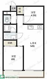 クリーンパレス 2LDKの間取図画像