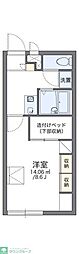 レオパレスエリカ 1Kの間取図画像