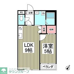 GARDENMIYAKO1 1Kの間取図画像