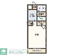 プレミアムレジデンス 1Kの間取図画像