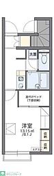レオパレス新里 1Kの間取図画像