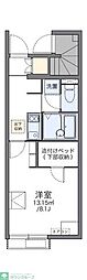 レオネクストアートラスTaka 1Kの間取図画像
