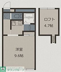 セレニテ ワンルームの間取図画像