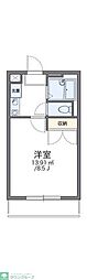 レオパレスミルキーウェイ 1Kの間取図画像