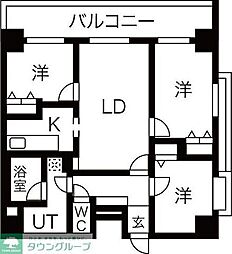 アーバンポイント高崎 3LDKの間取図画像