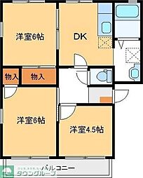 ポラードスワンC 3DKの間取図画像
